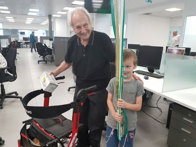 בנו של הרב אנדר עם נח קליגר