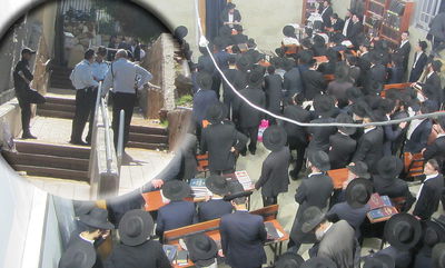 היכל בית הכנסת וסיור מפקדי המשטרה