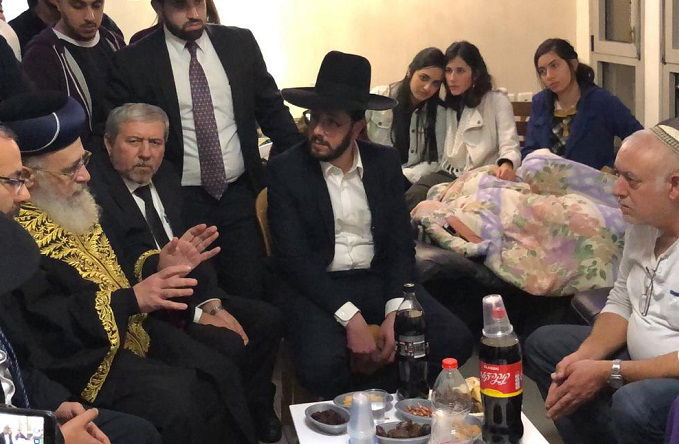 הראש"ל אצל משפחת החיילים מהפיגוע בגבעת אסף