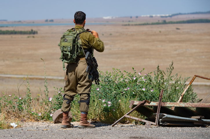 כוח צה"ל ליד הגבול עם סוריה. ארכיון
