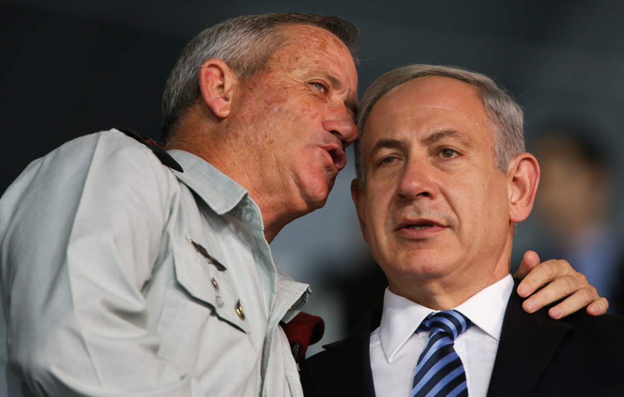 בנימין נתניהו ובני גנץ