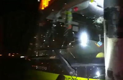 זירת הפיגוע, אמש