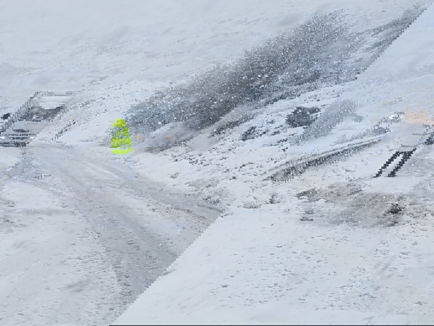 שלג ירד בצפון רמת הגולן; כבישים נחסמו ונפתחו