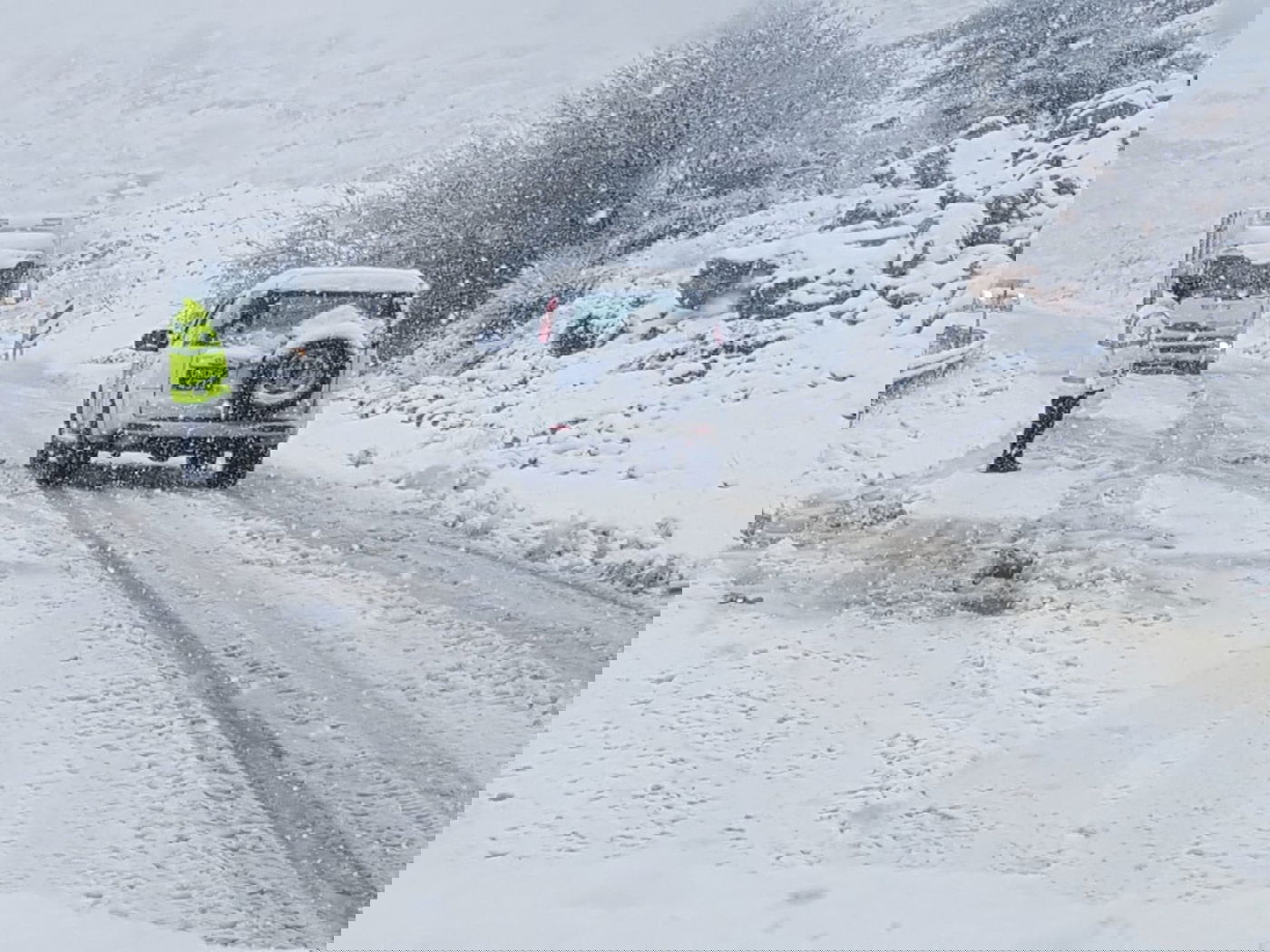 שלג ירד בצפון רמת הגולן; כבישים נחסמו ונפתחו