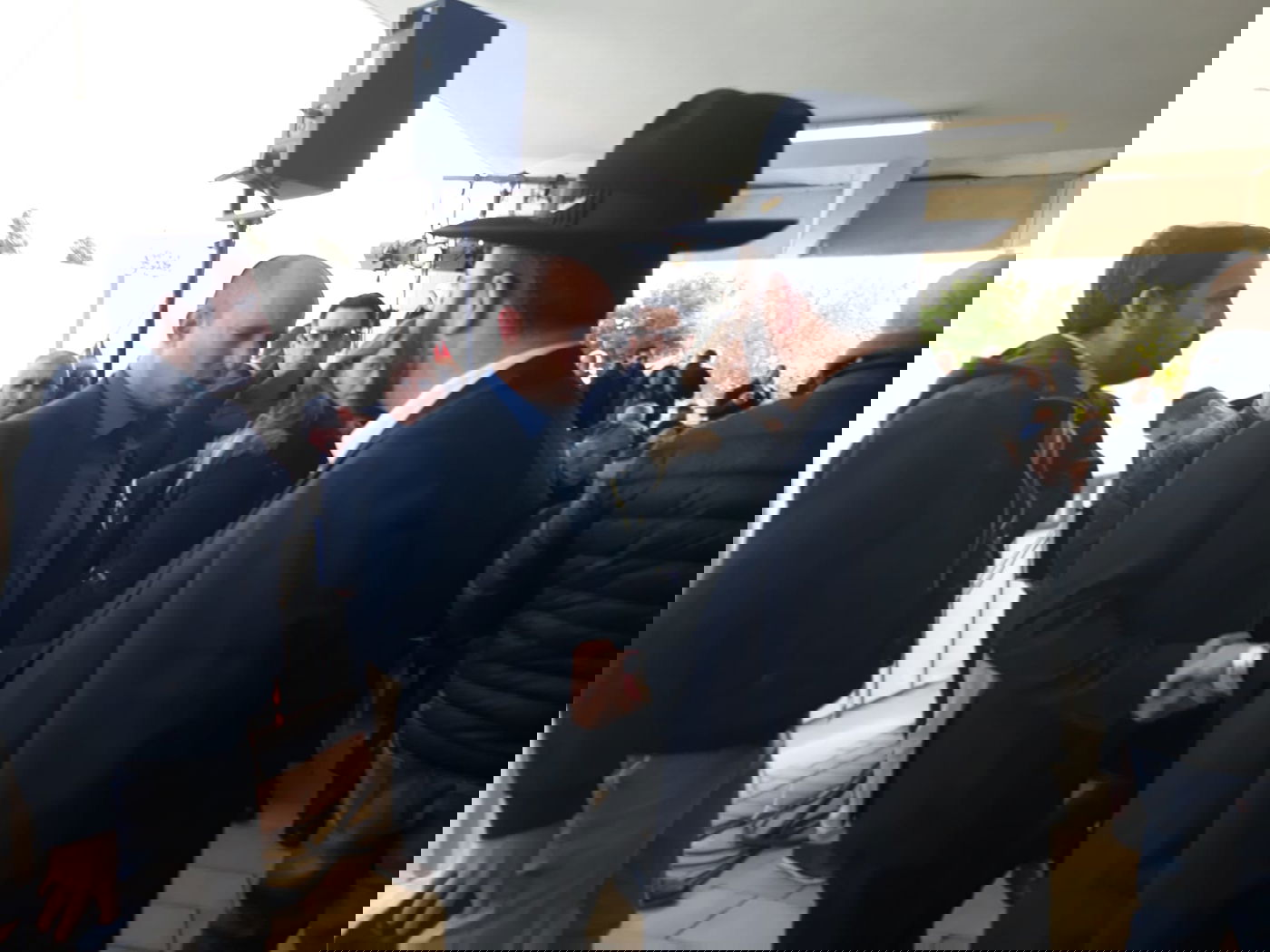 הרב נחמיה רוטנברג עם השר נפתלי בנט