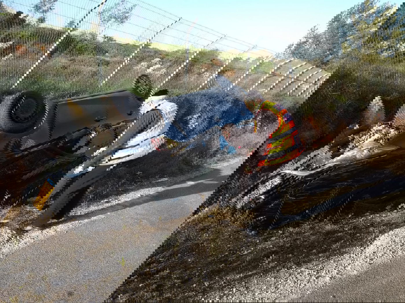 תושב ביתר עילית התהפך עם רכבו ונפצע קל