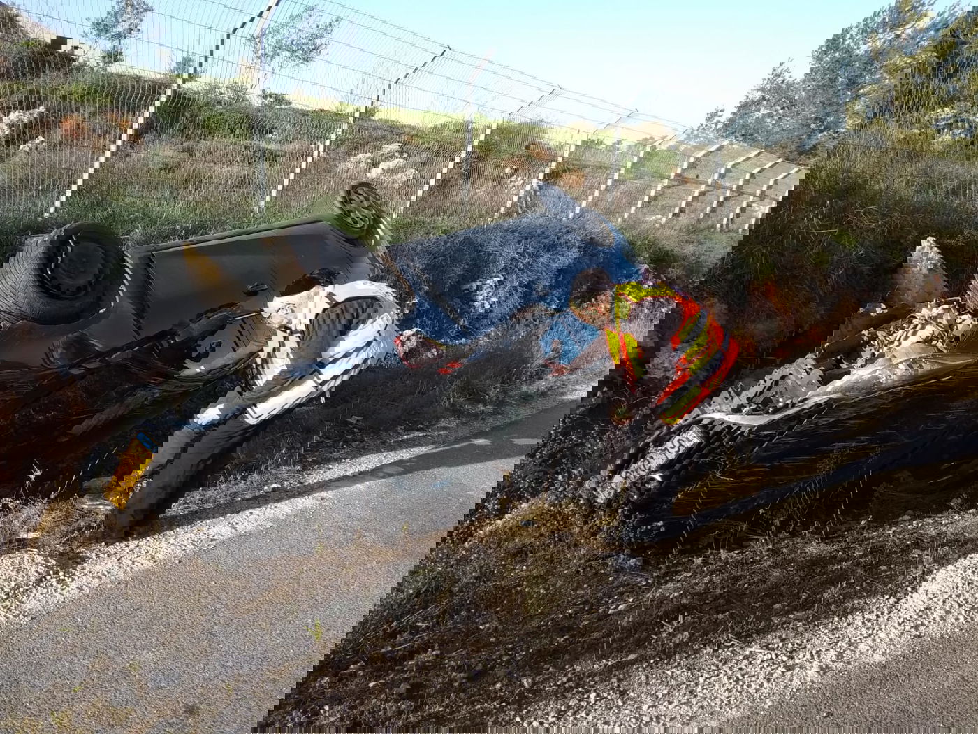 תושב ביתר עילית התהפך עם רכבו ונפצע קל