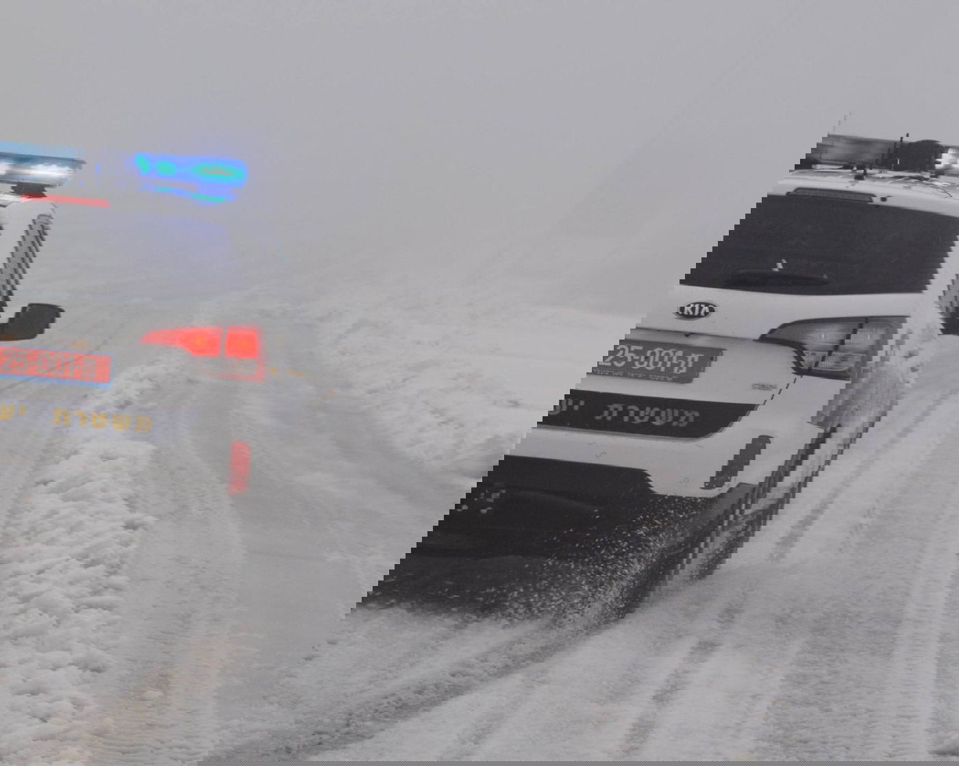 כך המשטרה נערכת לקראת השלג הירושלמי