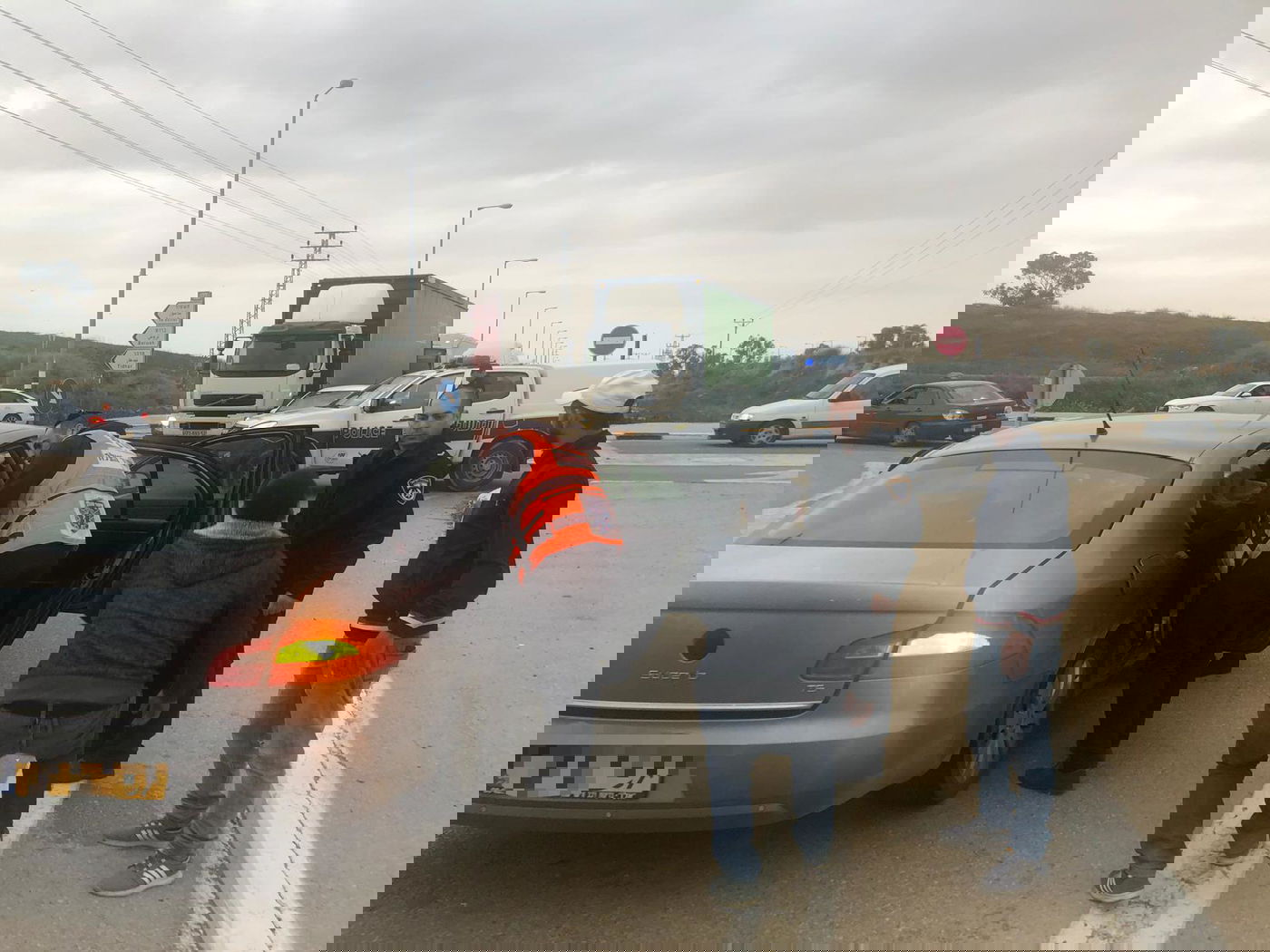 זירת התאונה