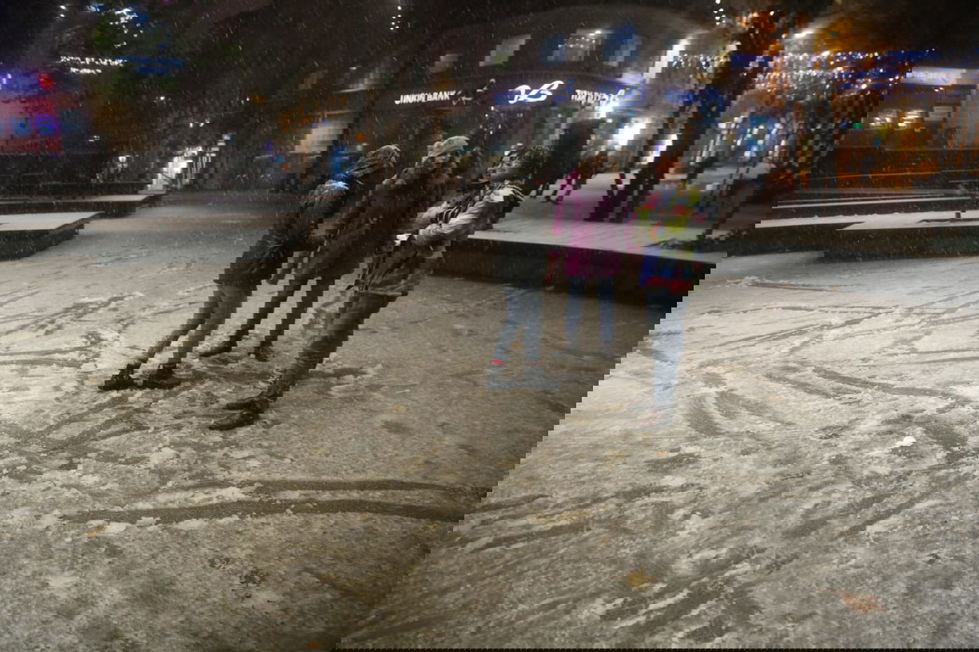 שלג מאכזב: הלימודים - כרגיל. תיעוד מי-ם