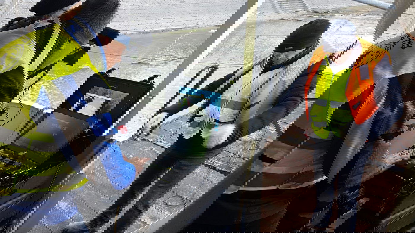 הצוות בפעולה