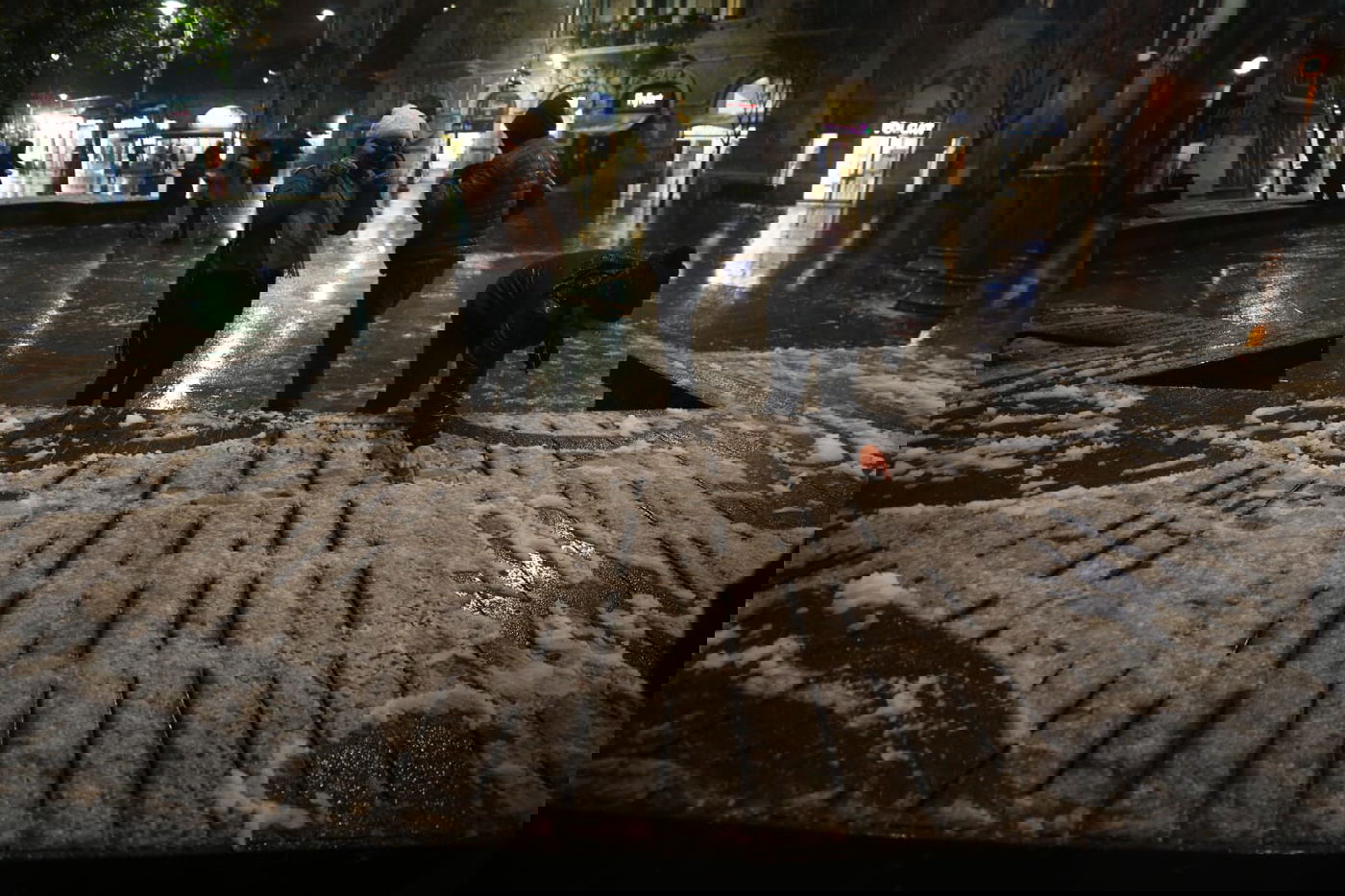 שלג מאכזב: הלימודים - כרגיל. תיעוד מי-ם