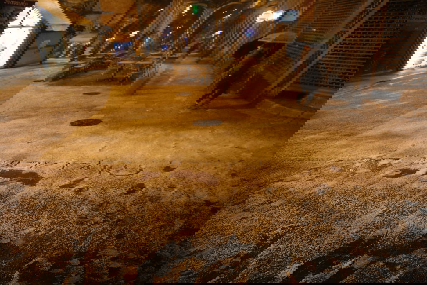 שלג מאכזב: הלימודים - כרגיל. תיעוד מי-ם