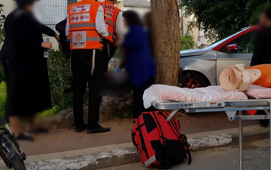 זירת התאונה בבני ברק