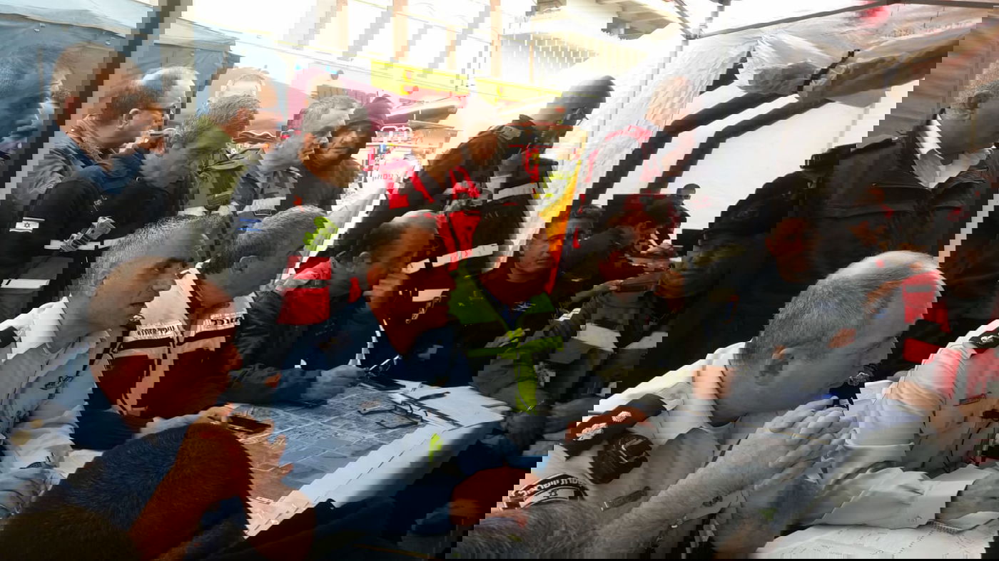 כך תורגלה דליפת חומר מסוכן מהרכבת. צפו