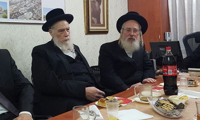 ח"כ ישראל אייכלר ומיכל הלברשטאם. ארכיון