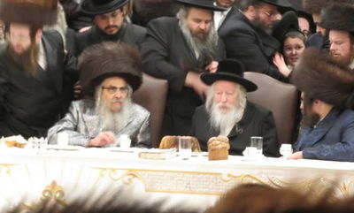 האדמו"ר מגור בחתונה בסאטמר