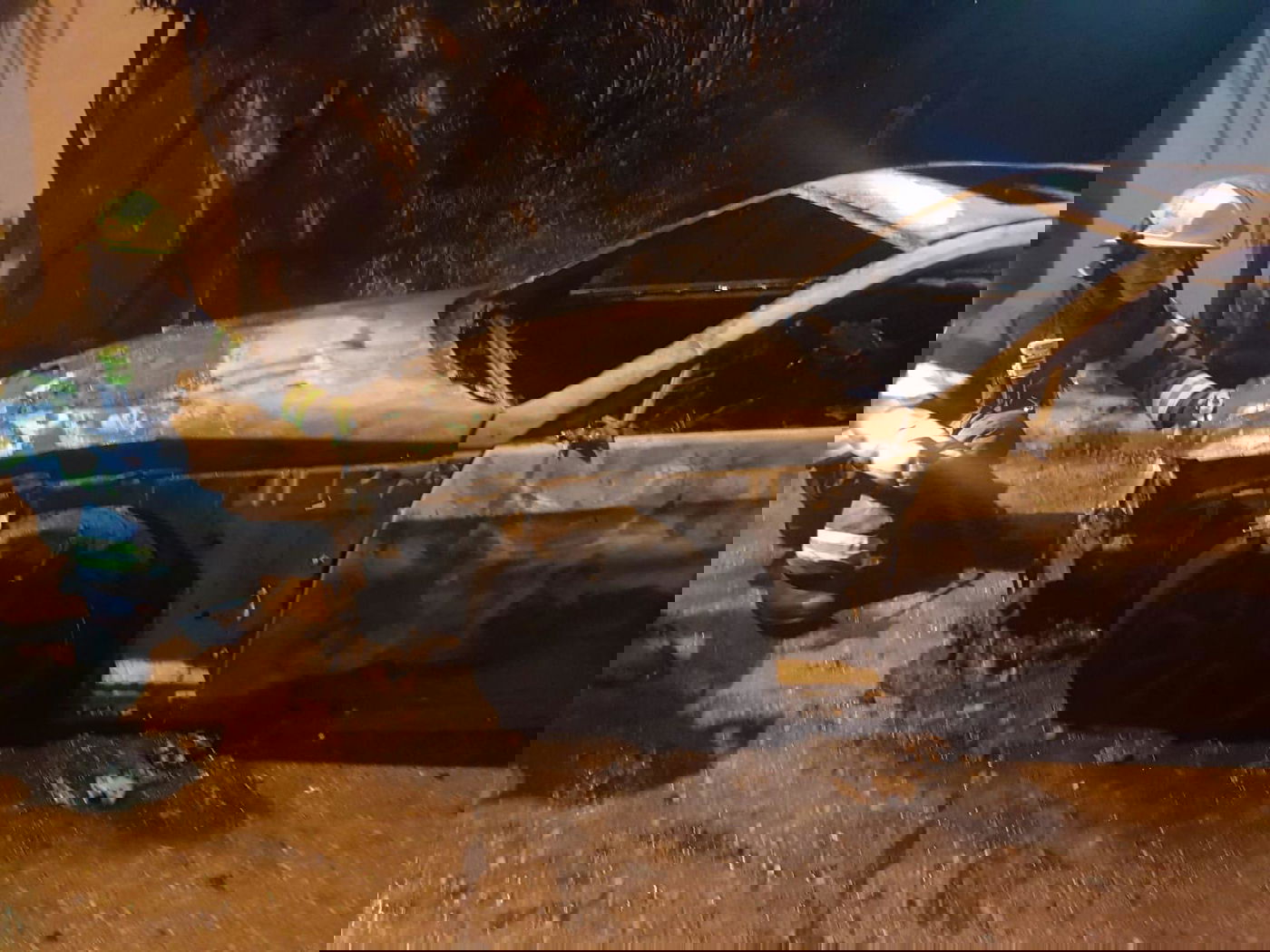 הלילה בבית שמש: שני רכבים נשרפו כליל