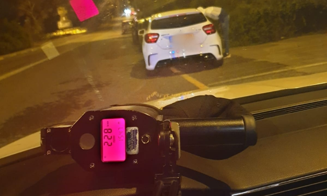 צעיר נתפס "טס" במהירות של 228 קמ"ש