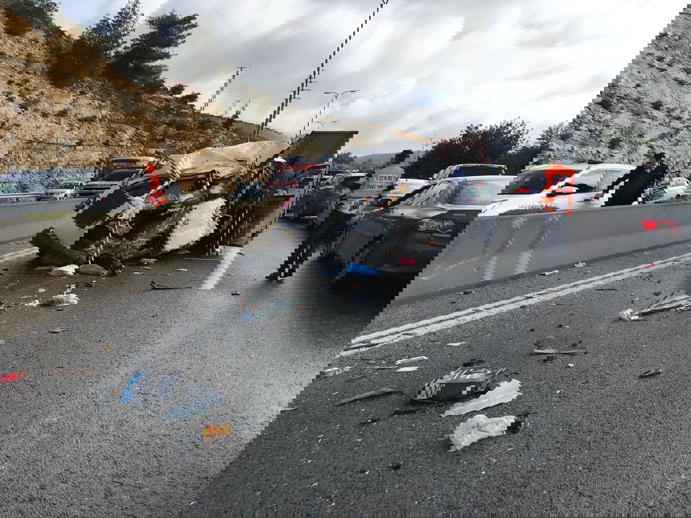 זירת התאונה