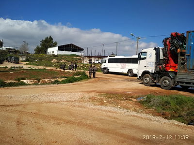 מבנים יבילים פונו בגבעות איתמר שבשומרון