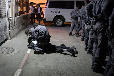 הפגנה במגרש הרוסים. ארכיון