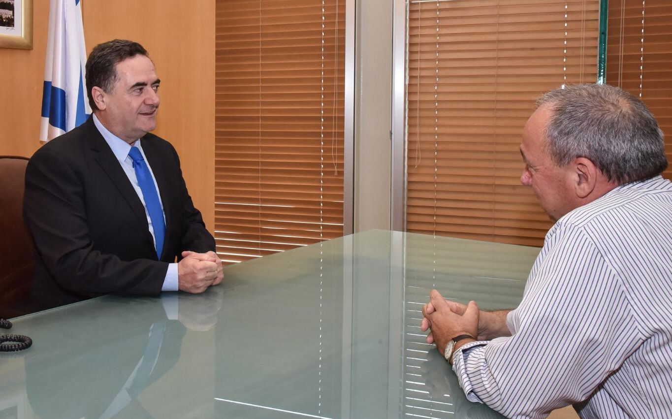 השר כץ ומנכ"ל משרד החוץ, היום