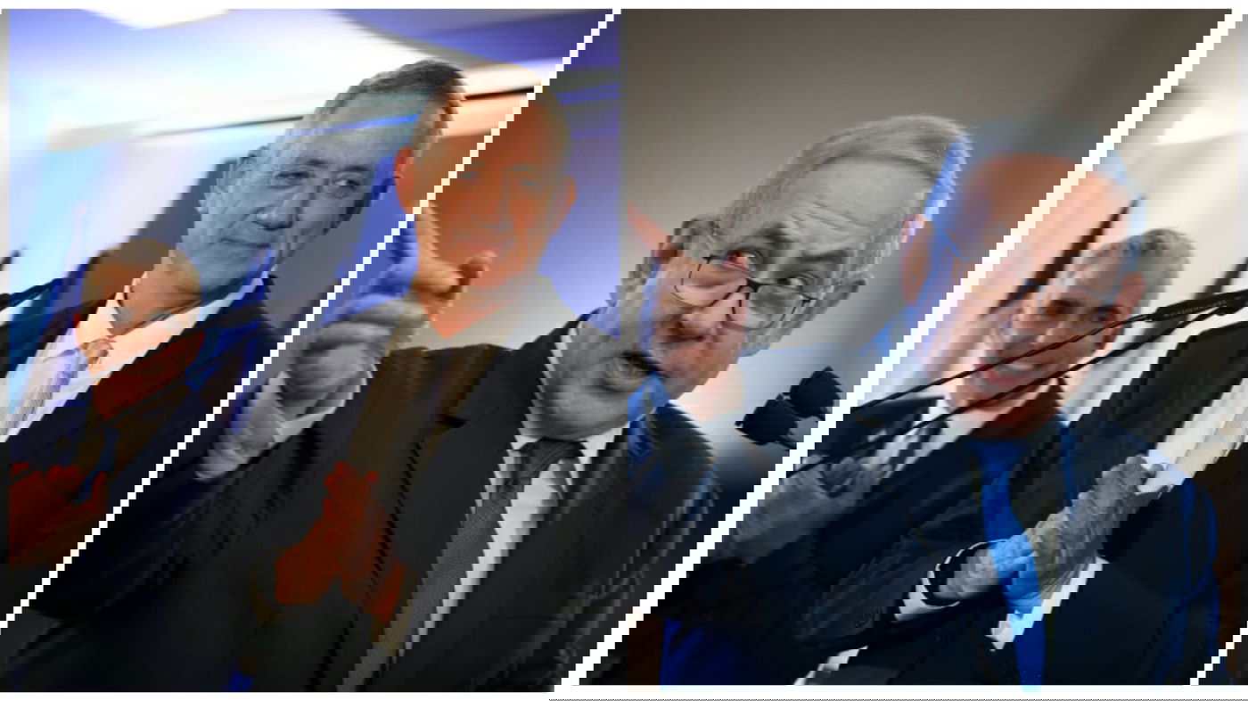 גנץ ולפיד, הערב