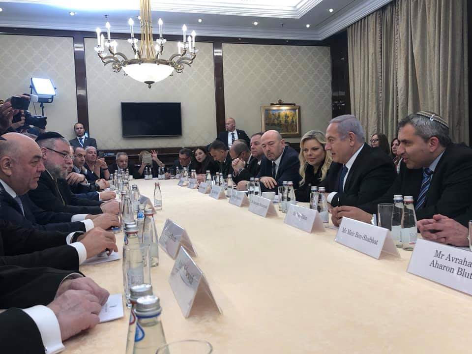 נתניהו בביקורו במוסקבה