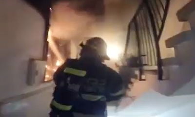 מאמצי כיבוי השריפה