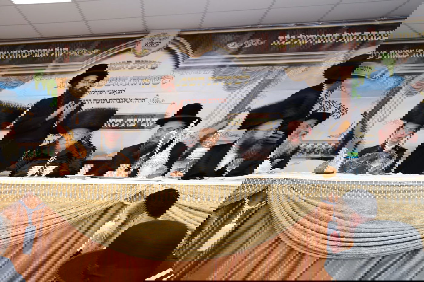 שמחת נכד האדמו"ר בהתנחלות החרדית