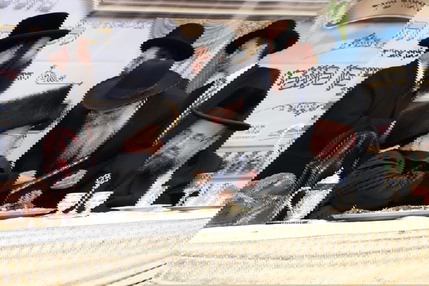 שמחת נכד האדמו"ר בהתנחלות החרדית