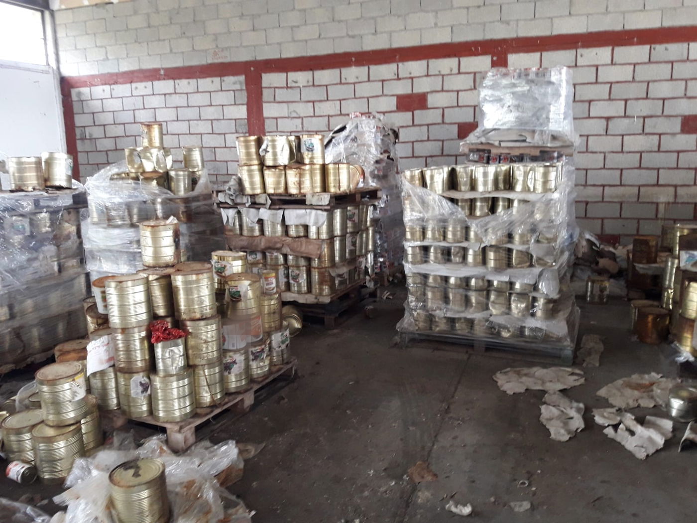 12 טון של קופסאות שימורים הוחרמו בחצור