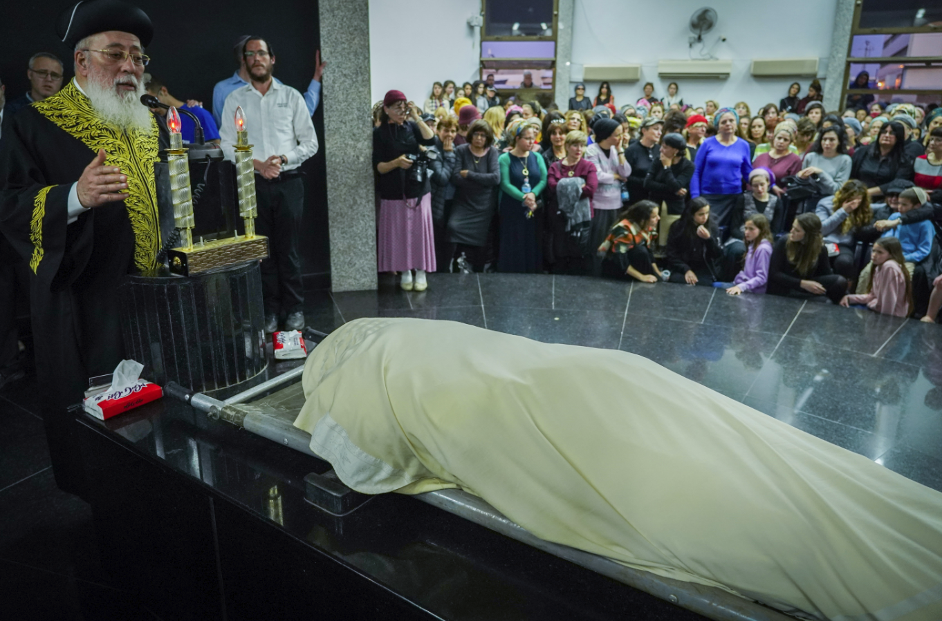 הראשון לציון הגר"ש עמאר בהלוויה