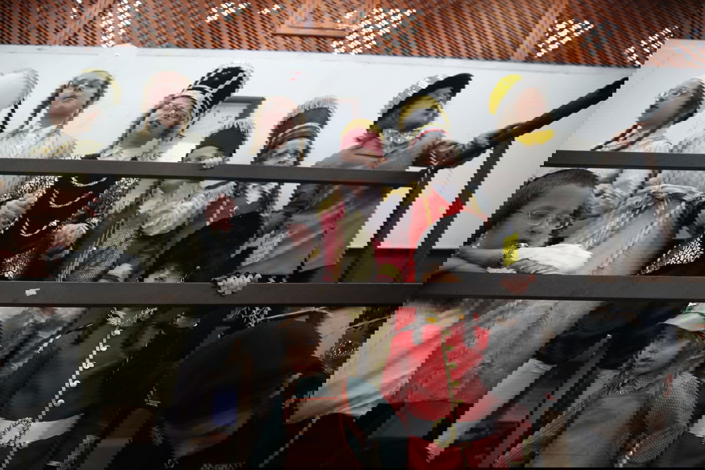 חגיגות פורים ברחובות העיר בני ברק. תיעוד