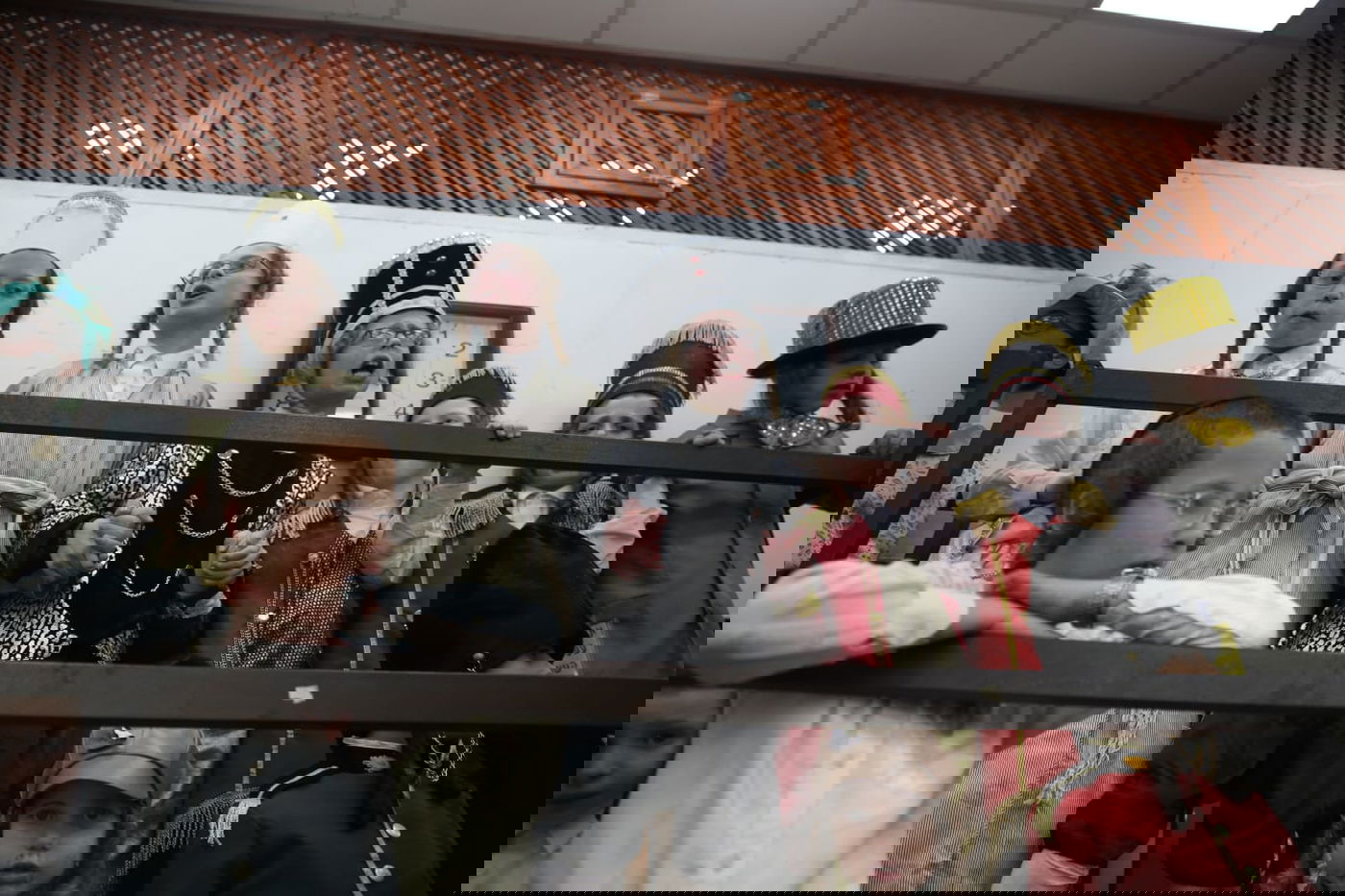 חגיגות פורים ברחובות העיר בני ברק. תיעוד