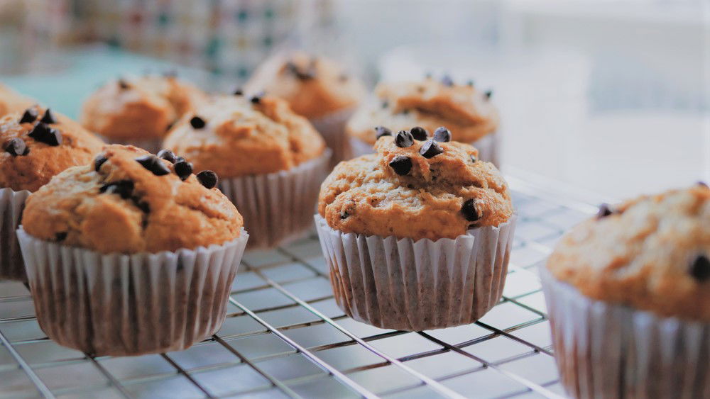 מאפינס בננה ושוקולד צ'יפס