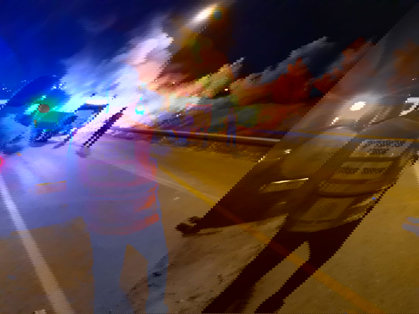 שומרון: אוטובוס עלה בלהבות ונשרף כליל