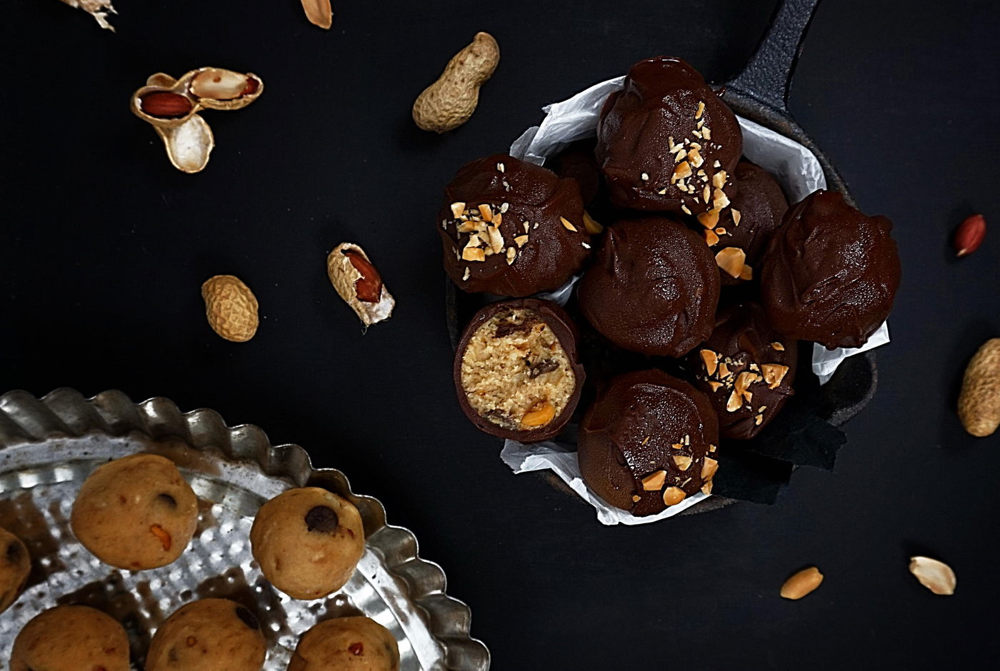 טראפלס אגוזים ושוקולד צי'פס