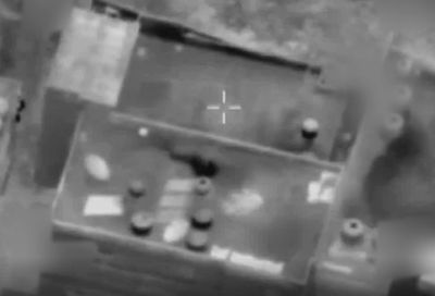 צפו בתיעוד: תקיפת מטה של חמאס בצברא