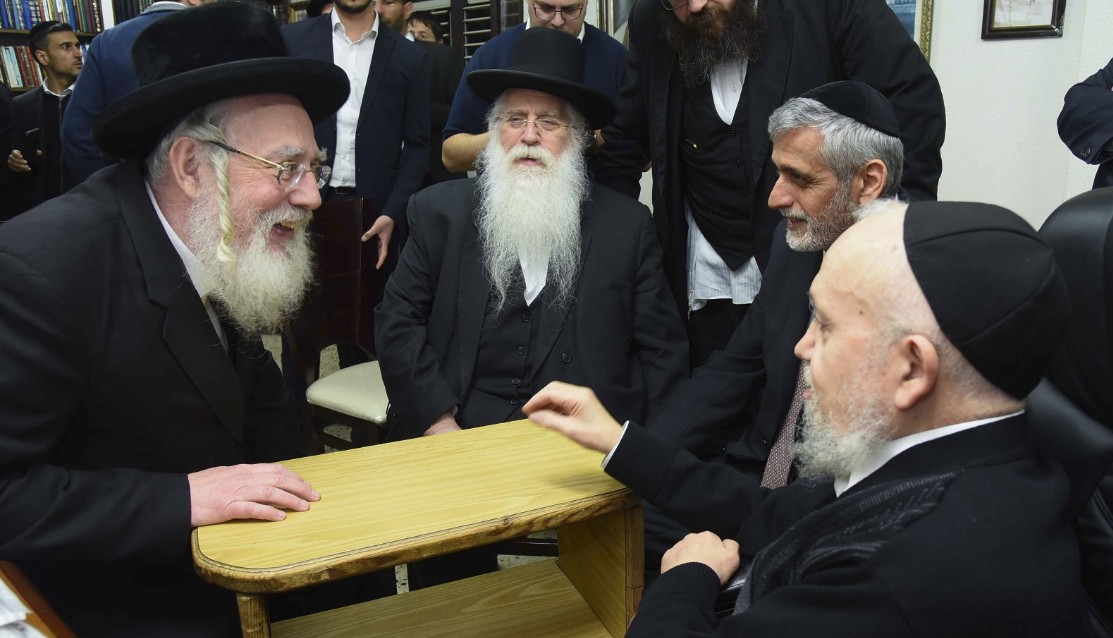 ראשי 'אגודת ישראל' במעונו של הגר"מ מאזוז, אמש