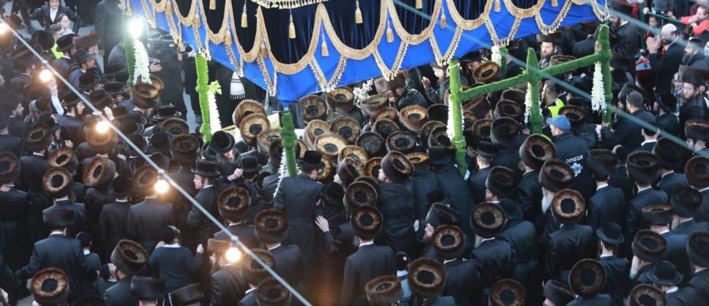 צאנז לבשה חג: תיעוד הכינוס והכנסת ספר תורה