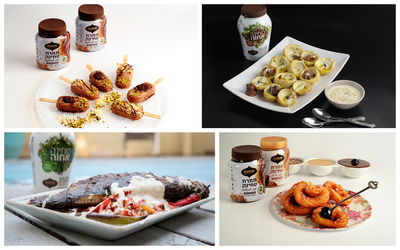 צילומי מנות בשילוב טחינה אחווה