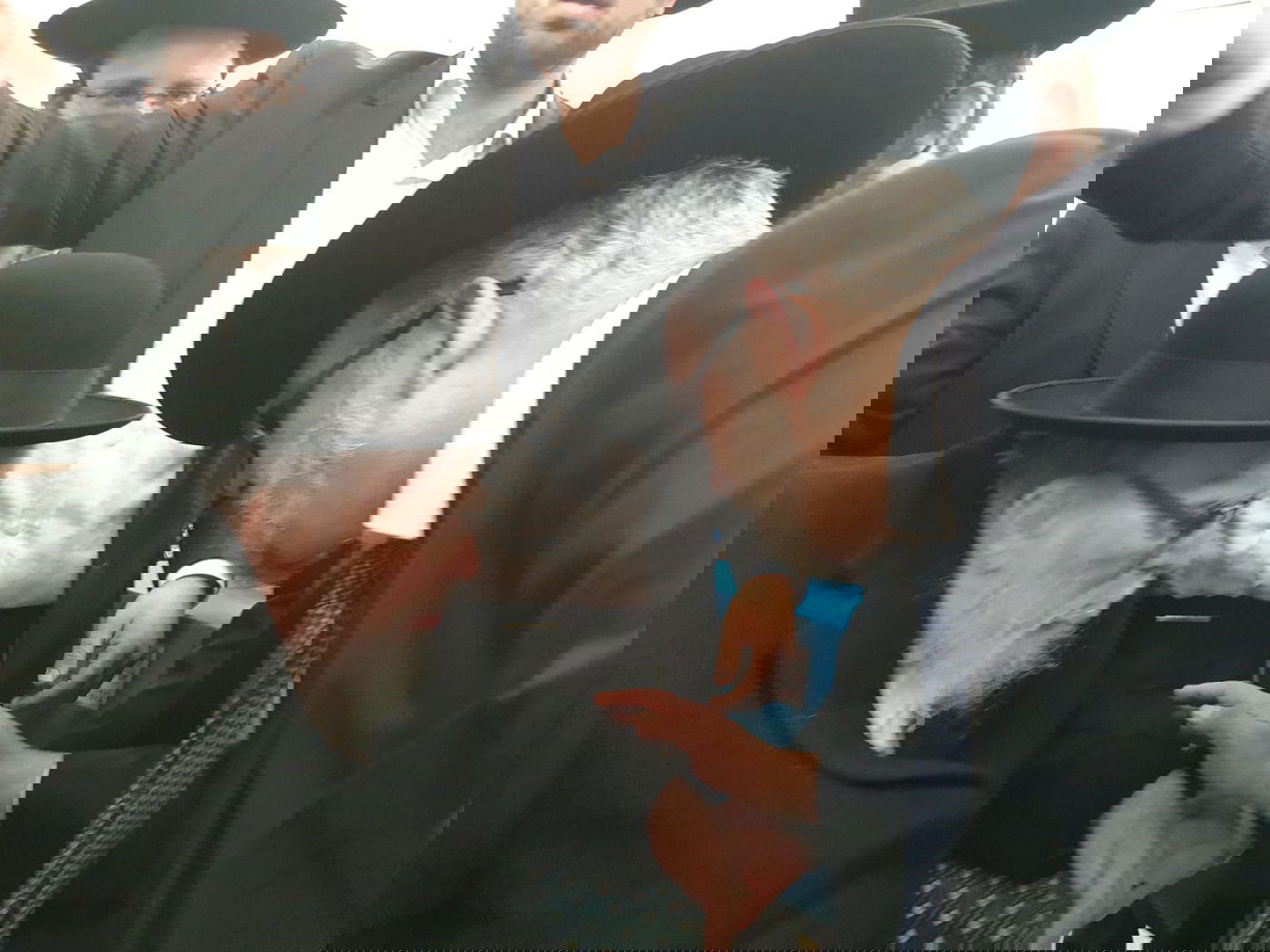 תיעוד: למרות חולשתו, יצא הגאון רבי ניסים קרליץ להצביע