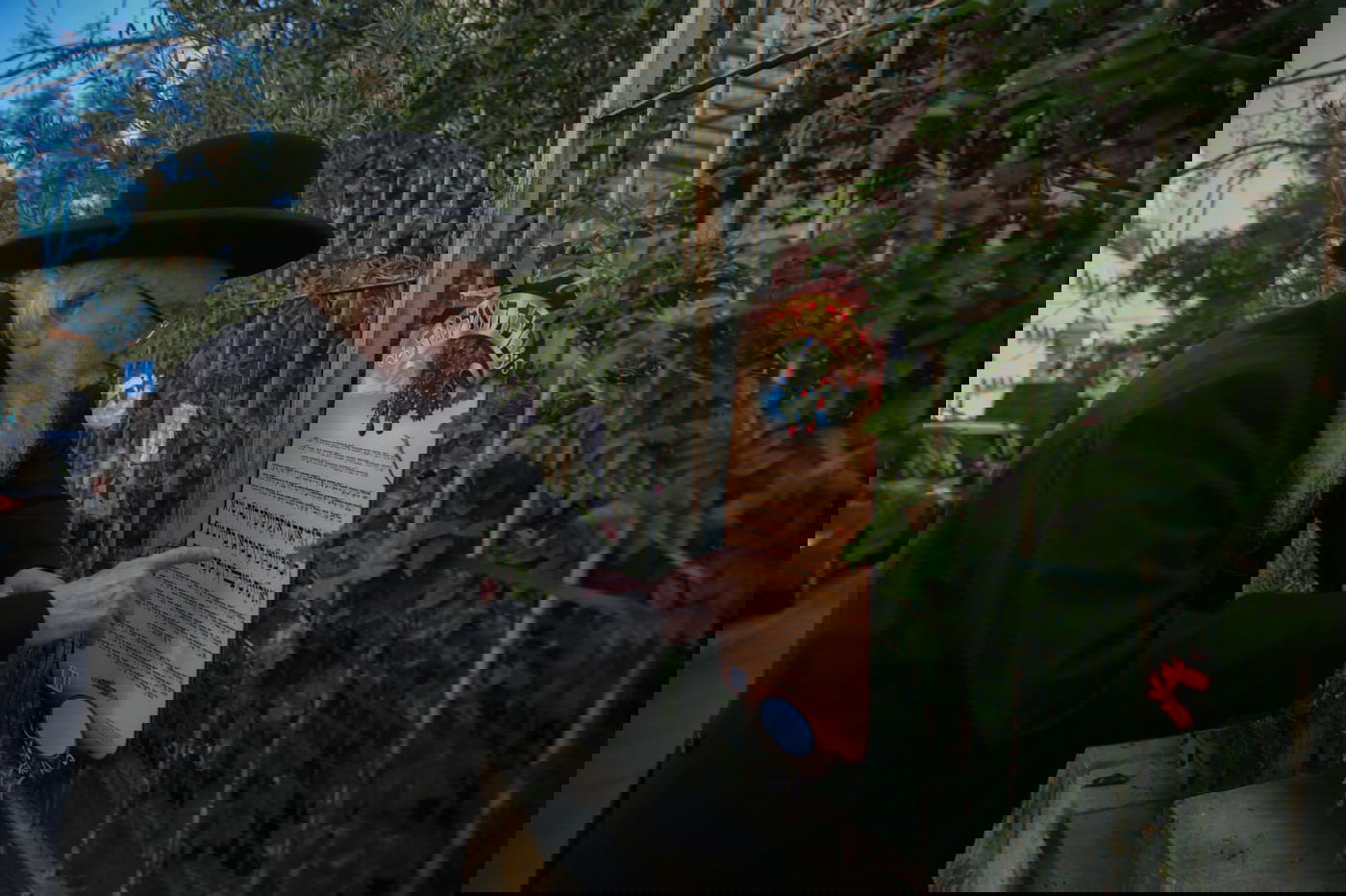 ראש הישיבה הגאון רבי יצחק שיינר בהצבעה וברכת האילנות