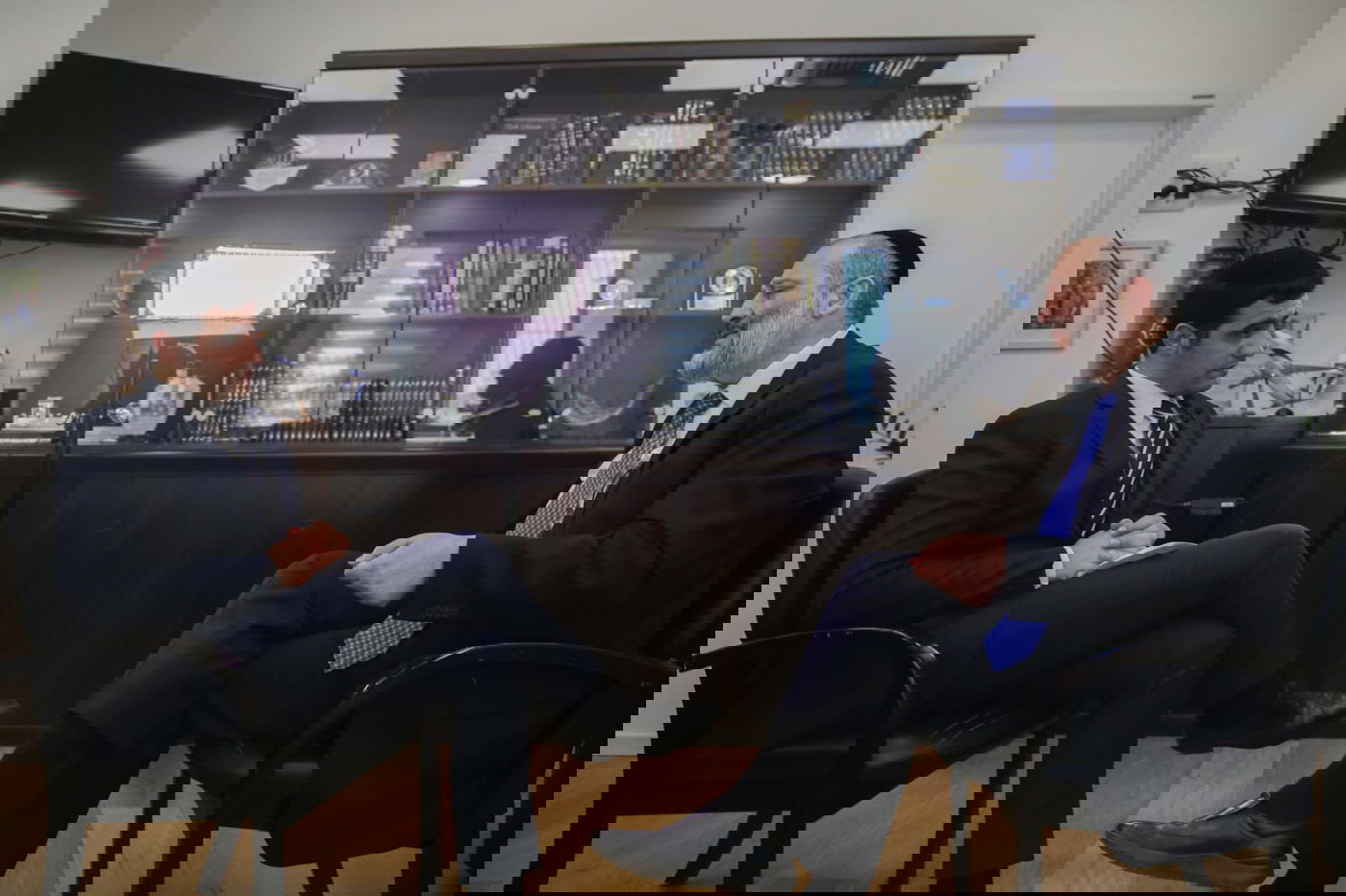 כותב השורות בראיון עם השר דרעי, בתחילת השבוע