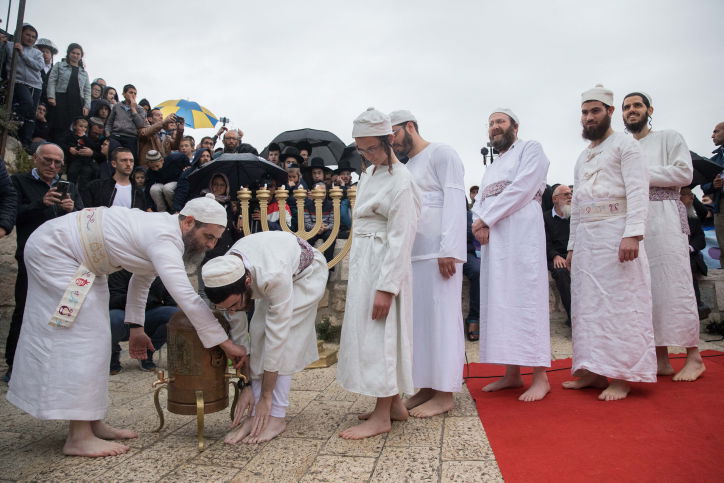 כך תרגלו הכוהנים את סדר הקרבת הפסח