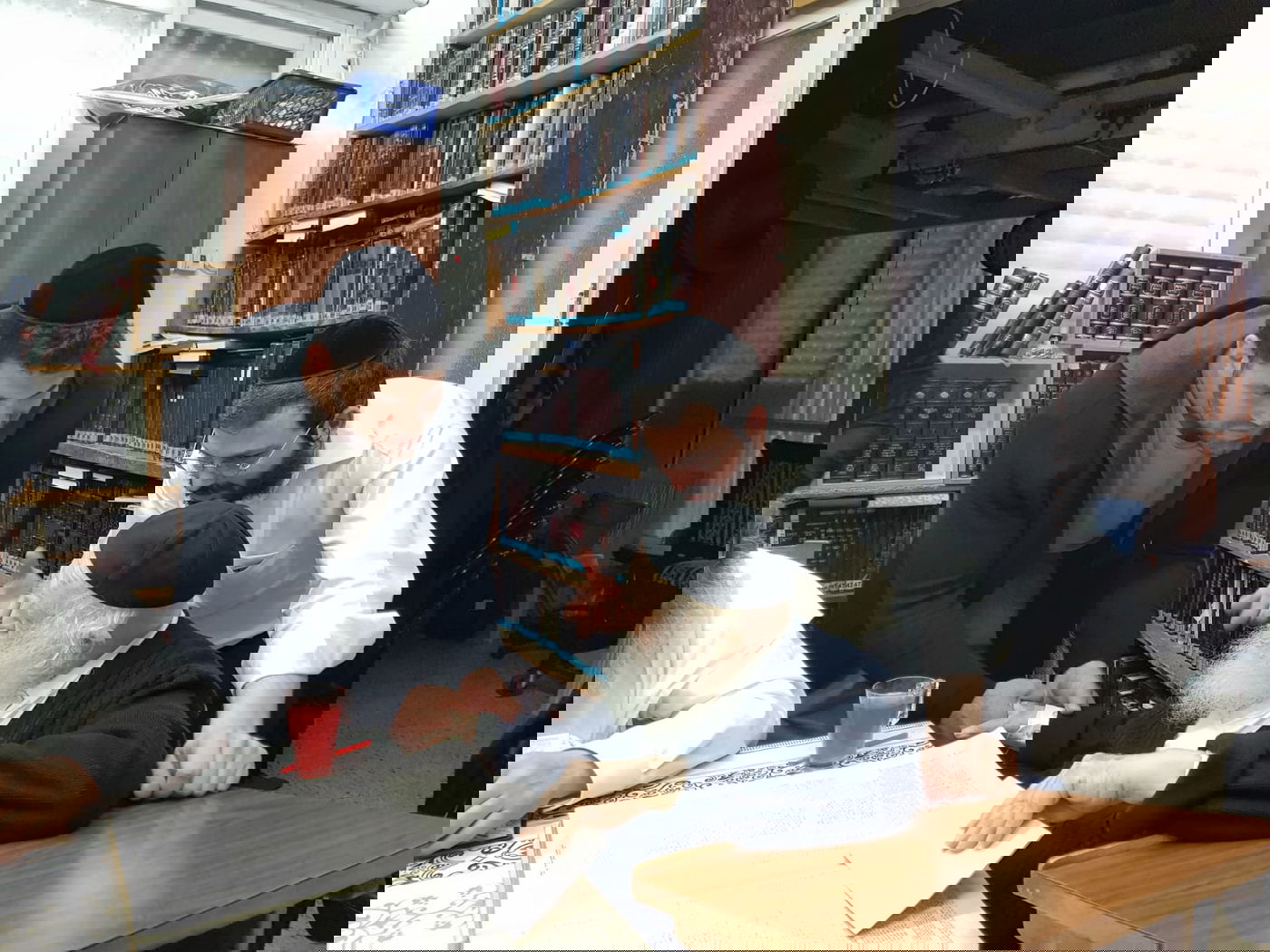 המדליסט ואחיו הספורטאי התברכו אצל שר התורה