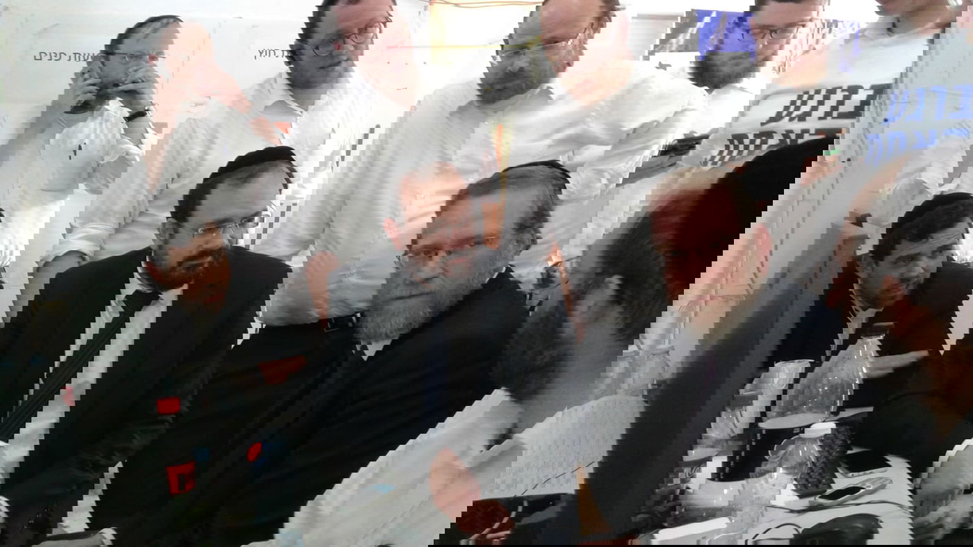 פינדרוס ורביץ במטה הבחירות של יהדות התורה