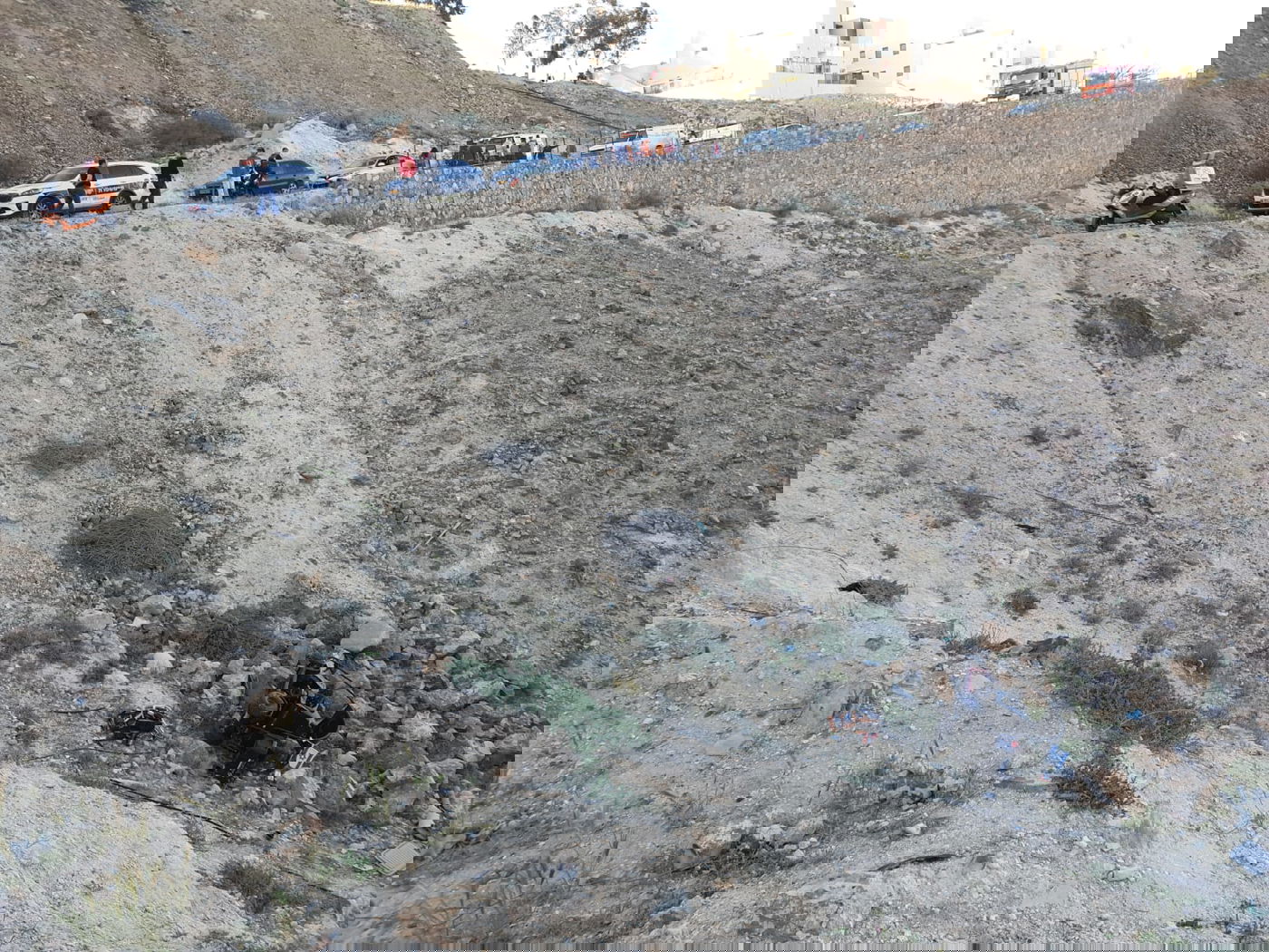 קשיש התדרדר עם קלנועית לוואדי בערד - וחולץ